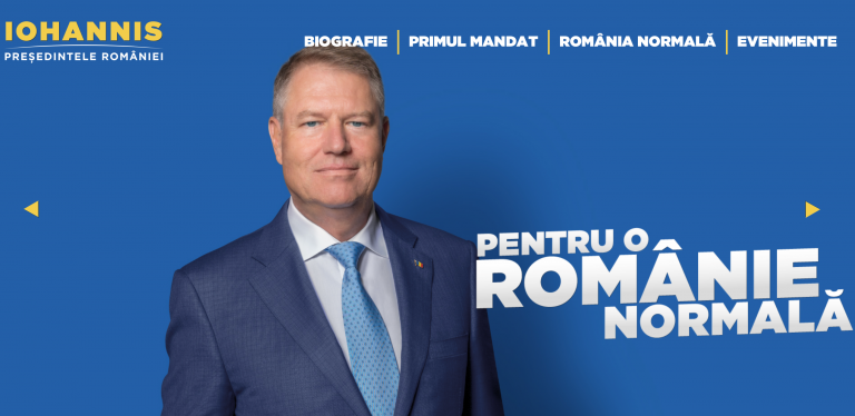 Klaus Iohannis și-a lansat site-ul de campanie, Iohannis.ro