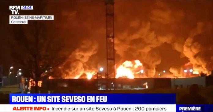 incendiu franta