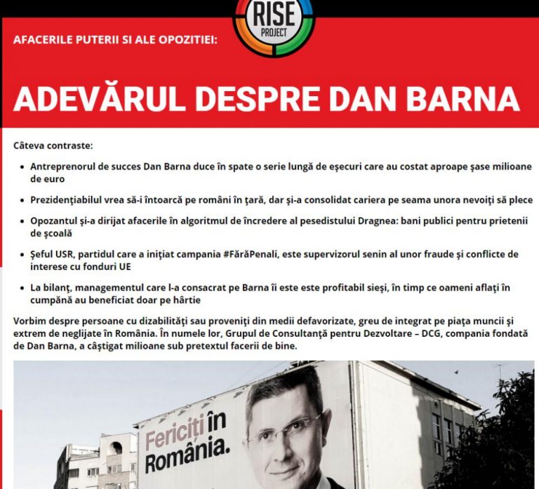 Romana Puiuleț – Rise Project, după ancheta despre Barna: Avem o frică de a vedea adevărul