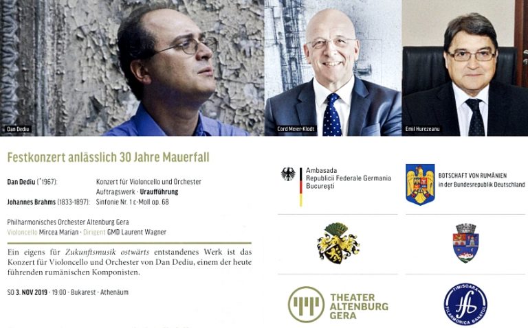 Concert aniversar – 30 de ani de la Căderea Zidului Berlinului – Programul Muzica viitorului – o punte spre Europa de est