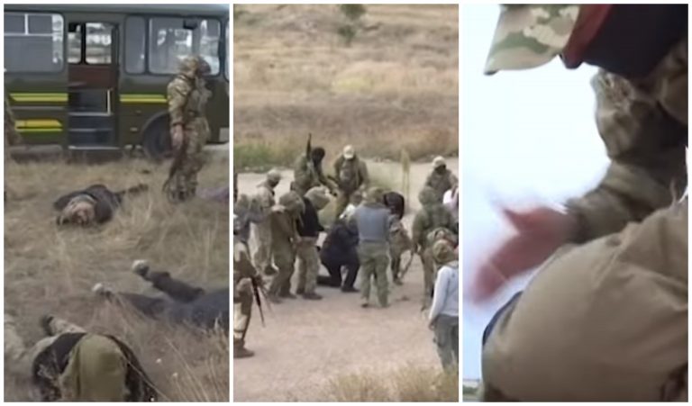 VIDEO Asfixiați, bătuți și stropiți cu sânge de oaie. Așa arată în Rusia un curs de pregătire militară pentru corespondenții de război