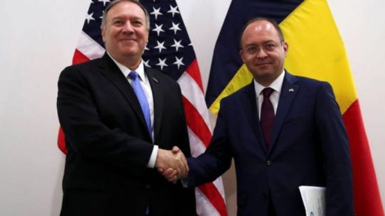 Bogdan Aurescu a discutat cu secretarul de stat al SUA, Mike Pompeo, despre programul Visa Waiver