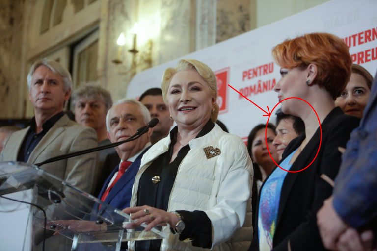 Femeia în roșu din spatele Vioricăi Dăncilă, fostă membră a CC al PCR