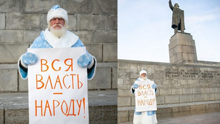 Șamanii din Siberia nu se lasă! După arestarea lui Gabișev, un camarad de-al său, deghizat în Moș Gerilă, se duce să se lupte cu „demonul” Putin