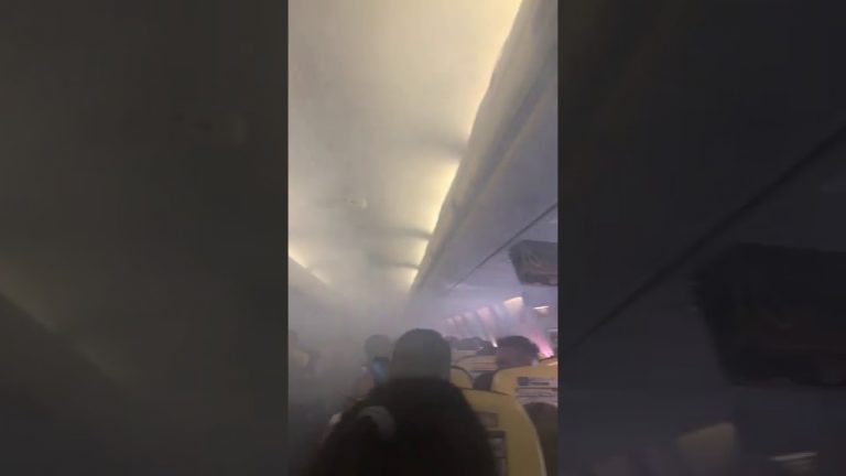 VIDEO Imagini teribile din avionul Ryanair care s-a umplut de fum, deasupra Bucureștiului: Aoleo, mamă, murim aici!