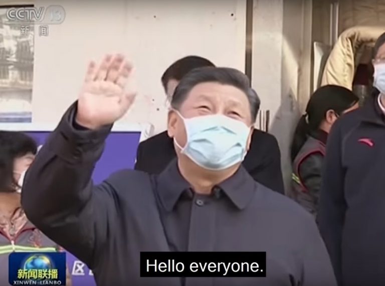 VIDEO. Xi Jinping a ieșit din ascunzătoare să vadă „demonul”. Prima apariție publică a președintelui chinez de la izbucnirea epidemiei