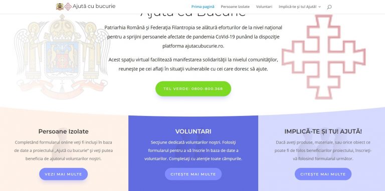 Inițiativa „Ajută cu bucurie” vine în sprijinul celor afectați de pandemia COVID-19