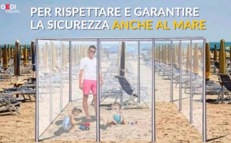 VIDEO | Mersul la plajă în 2020, cum nu ni l-am imaginat. Italienii vin cu soluții adaptate la pandemie