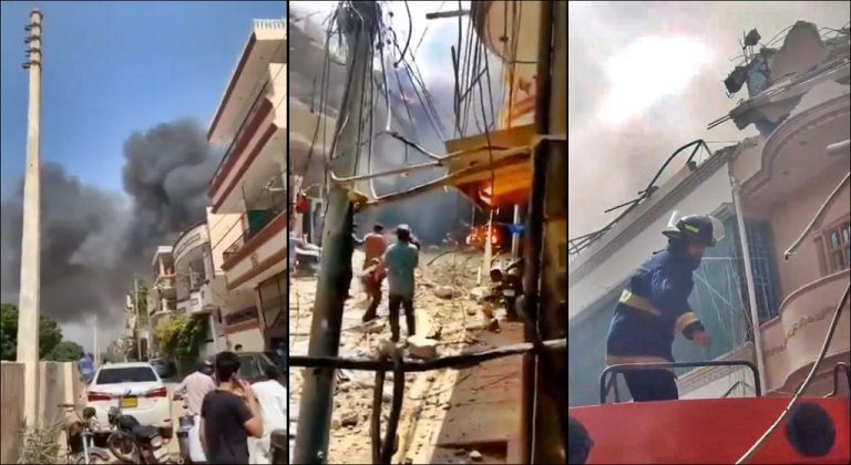 VIDEO | Tragedie aviatică. Un Airbus s-a prăbușit asupra unui cartier rezidențial din Pakistan