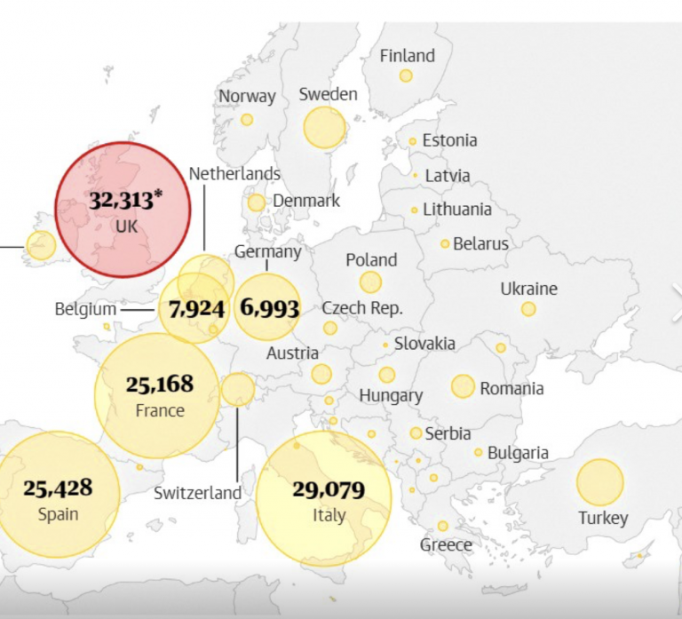 The Guardian: De ce au fost mai afectate de pandemia de coronavirus țările din Vestul Europei față de cele din Est