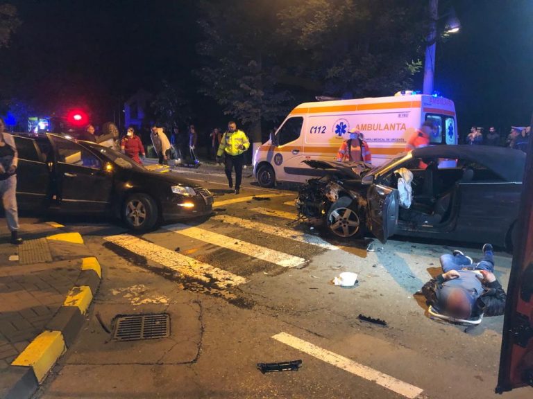 VIDEO | Imagini șocante cu tânărul reținut după ce a condus băut, fără permis și care a produs un accident cu șase răniți în Botoșani
