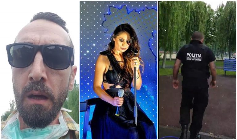 VIDEO | Câștigătoarea  Vocii României, bruscată de doi polițiști după ce copiii ei s-au urcat într-un tobogan