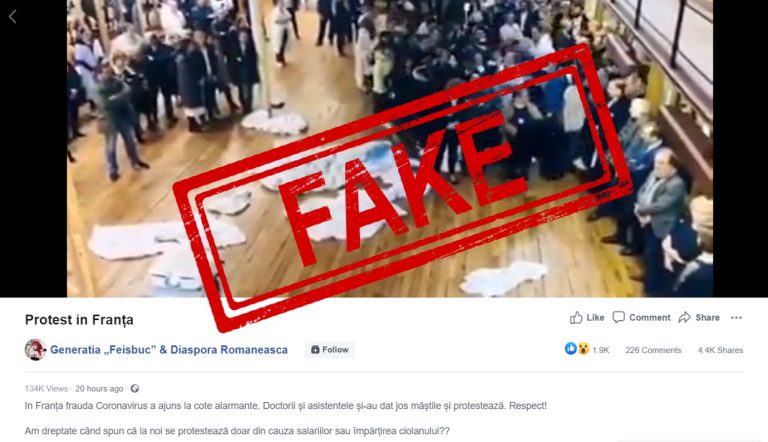 Expert LARICS: Un protest al medicilor din Franța, folosit ca argument pentru „frauda” coronavirus din România