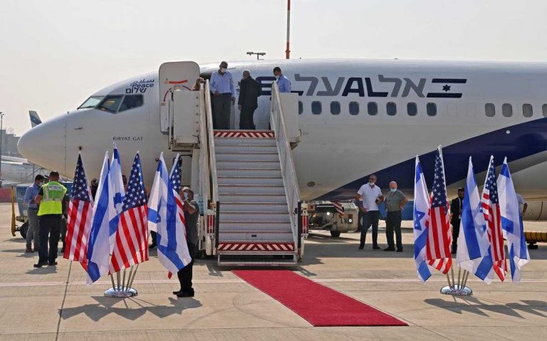 Moment istoric: Delegaţie israelo-americană, la Abu Dhabi, cu primul zbor comercial direct între Israel şi Emiratele Arabe Unite