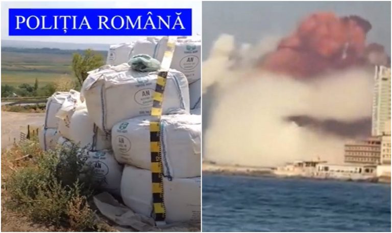 VIDEO | Zeci de tone de azotat de amoniu, substanța periculoasă care a provocat explozia din Beriut, depozitate în condiţii improprii în Galaţi