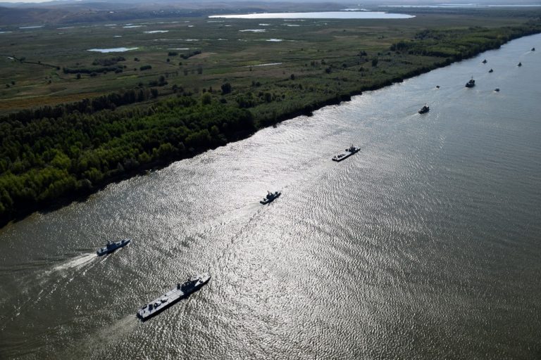 Exercițiu româno-ucrainean, pe Dunăre, cu 300 de militari
