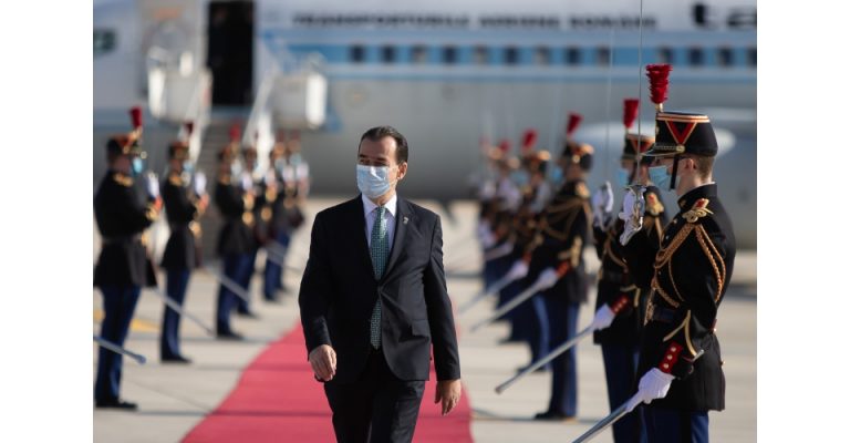 Romanian prime minister Ludovic Orban on official visit to France for political and trade talks