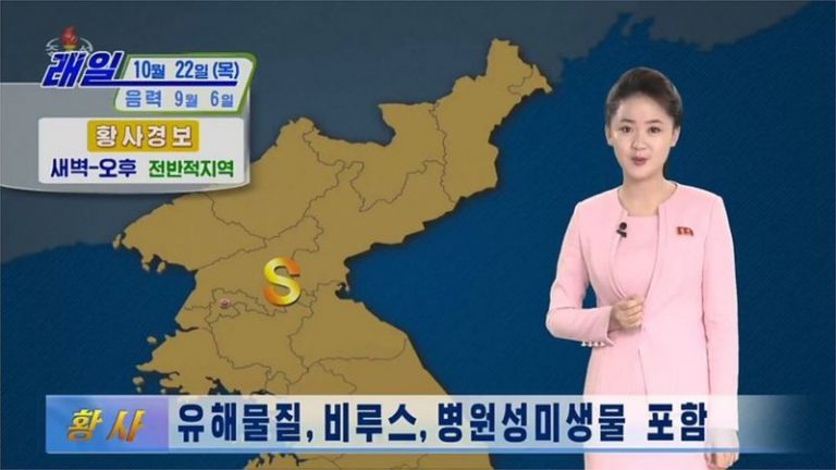 Regimul nord-coreean își avertizează cetățenii, la rubrica meteo, că „praful galben” venit din China poate aduce coronavirusul