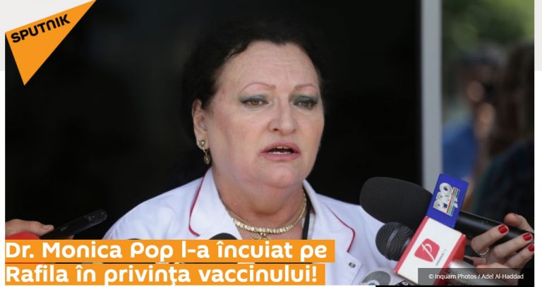 Monica Pop, eroină a propagandei ruse după ce a tunat împotriva vaccinării anti-COVID