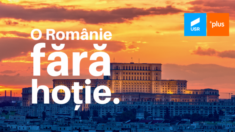 Biroul Electoral Dâmbovița a interzis, la solicitarea PSD, sloganul USR PLUS „O Românie fără hoție”, fiindcă ar fi defăimător