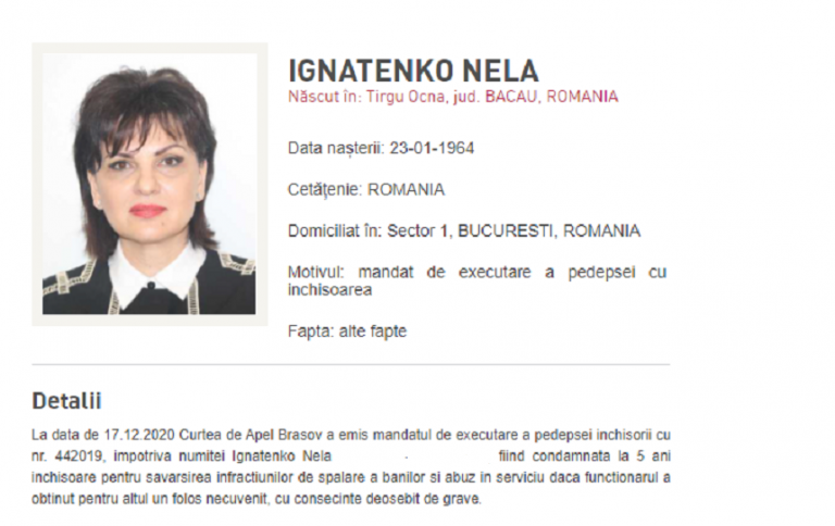 Încă o persoană condamnată în Dosarul Băneasa, dată în urmărire. Ce a postat aceasta pe Facebook vineri dimineață