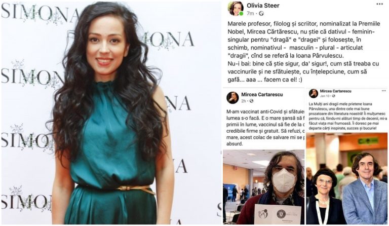 Romanian anti-vaxxer comes unstuck after she gives tries to give grammar lesson to country’s best-known contemporary novelist