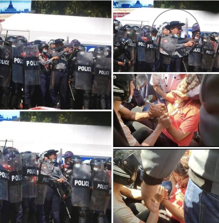 Intervenţie în forţă a poliţiei împotriva protestatarilor din Myanmar