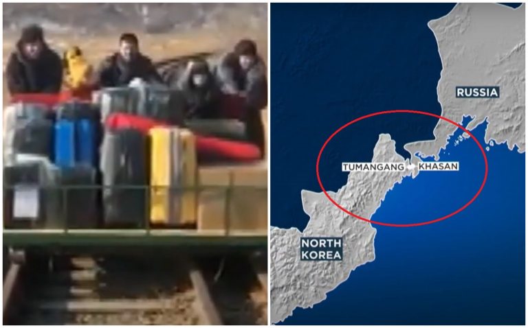 VIDEO | Scene de comedie: diplomaţi ruşi părăsesc Coreea de Nord cu drezina
