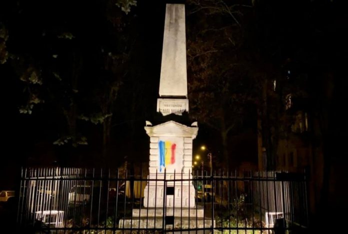 Monumentului Secuilor Martiri din Târgu Mureş vandalizat, Facebook