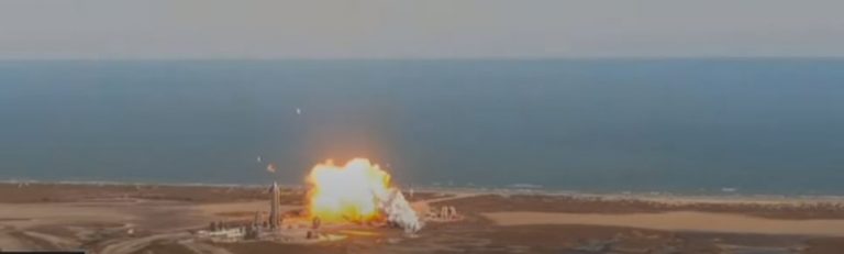 VIDEO | Explozia prototipului rachetei Starship, după un test de zbor la mare înălţime