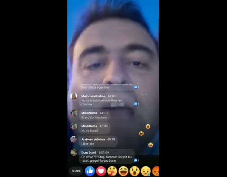 VIDEO | Organizatorul protestelor de la Constanța, criză pe Facebook: „E un strigăt de disperare! Sunt abuzat! Distribuiiiţiii!!!!!”