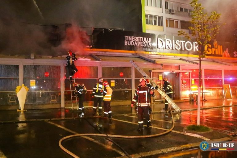 FOTO-VIDEO | Incendiu puternic la cel mai mare restaurant Dristor Kebap din București