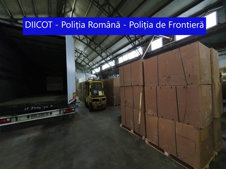 VIDEO | Illegal cigarette factory busted in south Romania