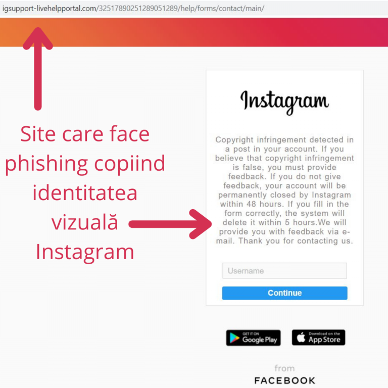 Specialiștii CERT-RO atrag atenția asupra unui nou tip de fraudă pe Instagram