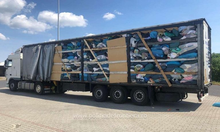 Romania impounds more waste from Western Europe. Trucks shipping textiles, plastic, clothes stopped at border