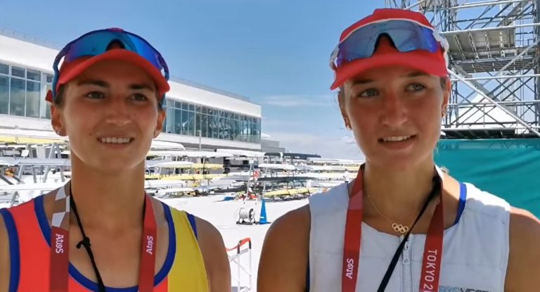 VIDEO | Echipajele de dublu vâsle ale României, calificate în semifinale la Tokyo