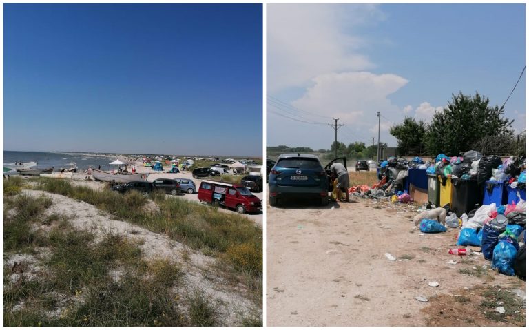 FOTO | Mii de turiști au luat cu asalt plajele Vadu, Corbu și Midia, deși legea interzice camparea