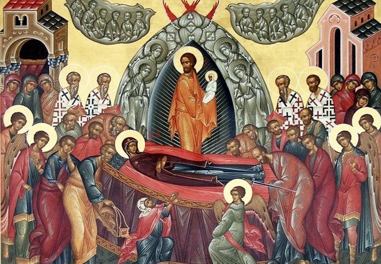 Creştinii prăznuiesc Adormirea Maicii Domnului: Slujbe sâmbătă şi duminică, la altarul exterior al Catedralei Patriarhale