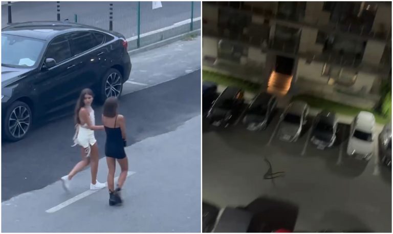 VIDEO | Scaune și sticle, aruncate în trecători de la un balcon din Mamaia. Poliția face cercetări