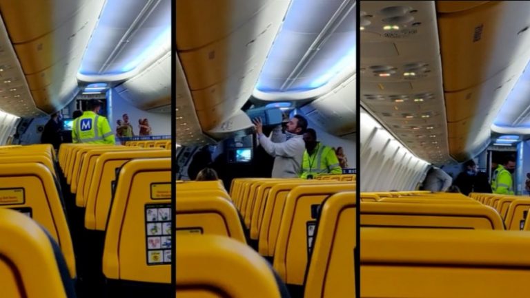 Cluj | Un bărbat a fost dat jos din avion pentru că a refuzat să poarte mască. Pasagerii au aplaudat