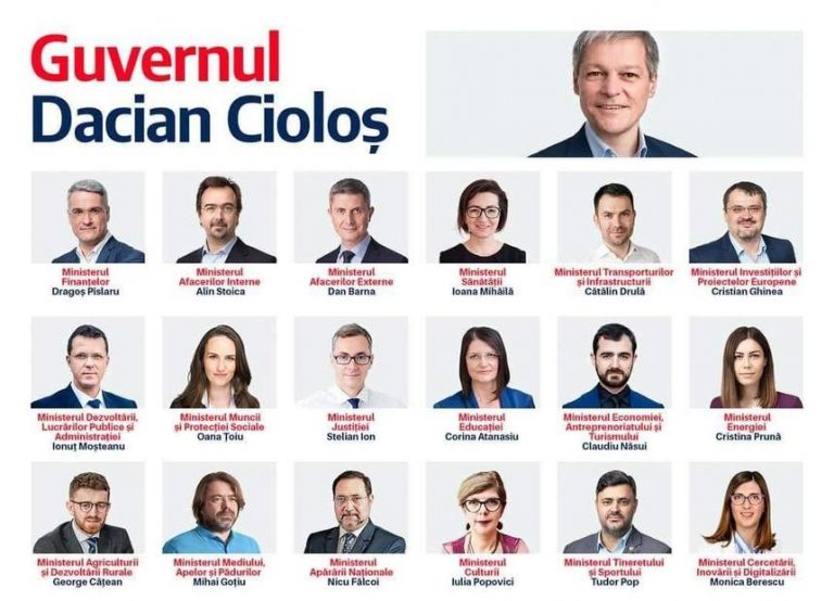 Cabinetul propus de USR și Dacian Cioloș