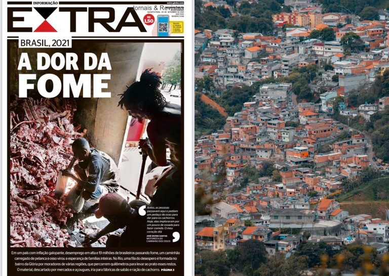 Imagini cutremurătoare din Brazilia: Oamenii scotocesc printre oase de animale, din cauza foametei