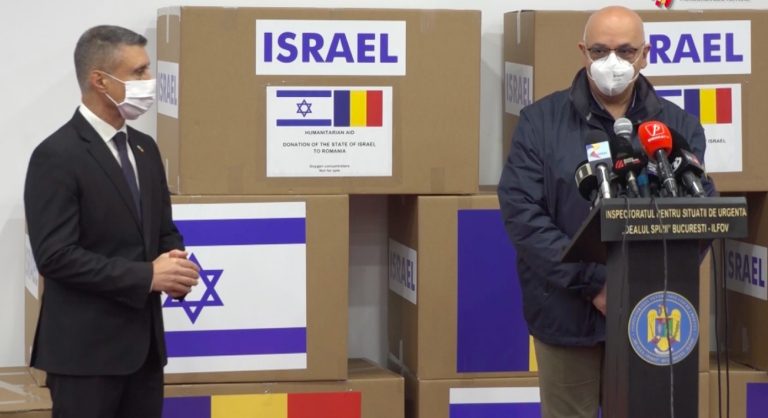 VIDEO | Israelul donează României 40 de concentratoare de oxigen; o echipă medicală din această ţară va sosi la Bucureşti