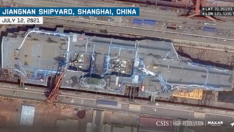 Cum arată cel mai nou portavion al Chinei care ar putea fi lansat la apă în 2022