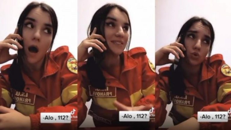 VIDEO | Voluntară ISU, dată afară după un clip ironic pe care l-a postat pe TikTok