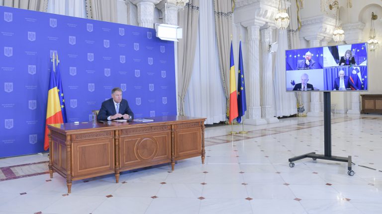 Președintele Iohannis cere protejarea consumatorilor vulnerabili de energie, într-o discuție cu preşedintele CE şi cu liderii europeni