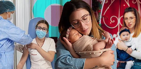 Mihaela Anghel, prima persoană din România vaccinată împotriva COVID-19 a nascut