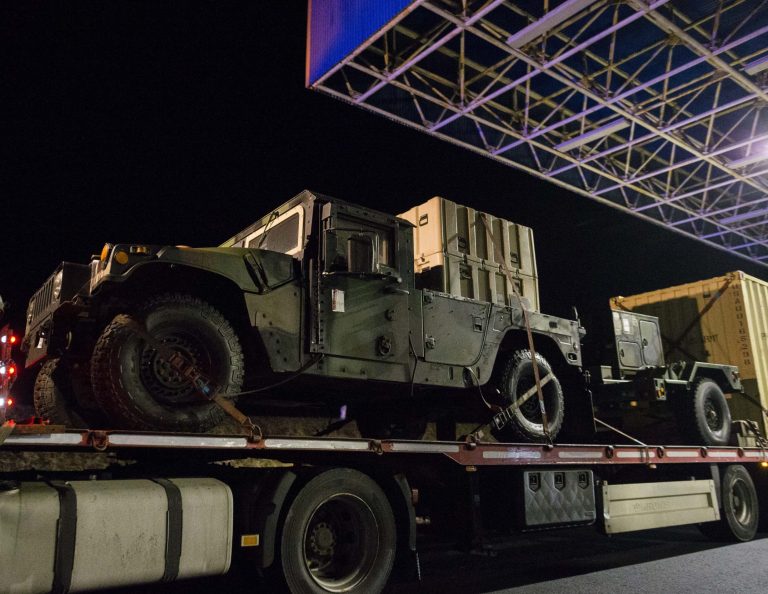Convoaiele cu tehnică militară franceză au intrat în România