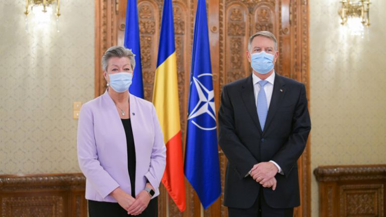 Klaus Iohannis, discuții cu Ylva Johansson: Suntem recunoscători pentru sprijinul Comisiei Europene, inclusiv în privinţa aderării la Schengen