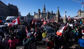 Situație critică în Canada: Protestarii anti-vaccinare au preluat controlul în Ottawa